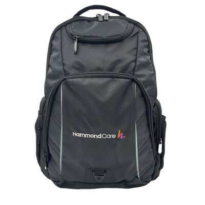 Embroidery Light Weight Backpack With Laptop Pouch Nylon Material For Traveling