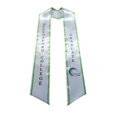 Full Colour Printed Polyester Stoles For Graduation Honor Custom Made